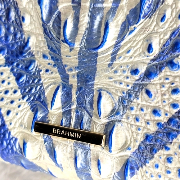 💥  Brahmin 2 PCS SET Shoulder Bag Purse Ombre Melbourne + XL Clutch NWT - Picture 9 of 16